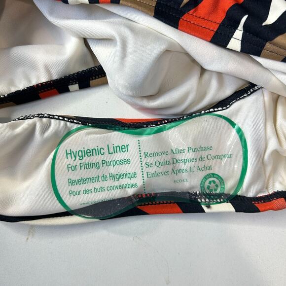 Michael Kors One-Shoulder Cutout One Piece Swimsuit Terracotta Women's 10 NWT - Picture 8 of 9